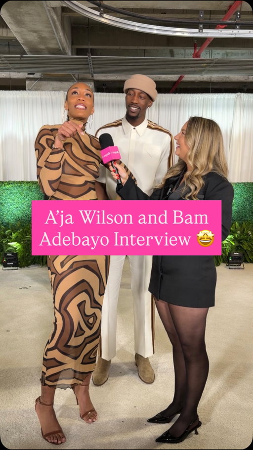 THE most requested interview - your royal couple at the Heat Gala 👑 @iso.maddy @miamiheat 

#ajawilson #bamadebayo #wnba #nba #couplegoals