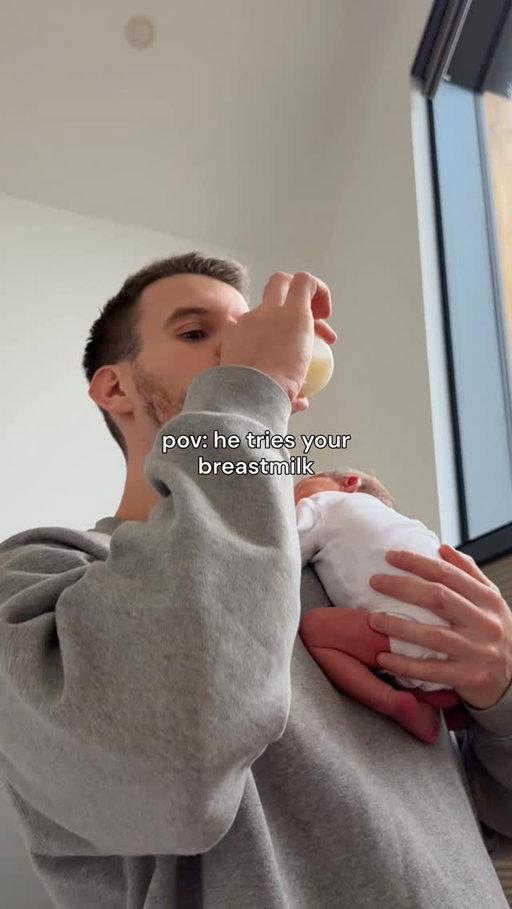 “To the milk lady” 🥛😌