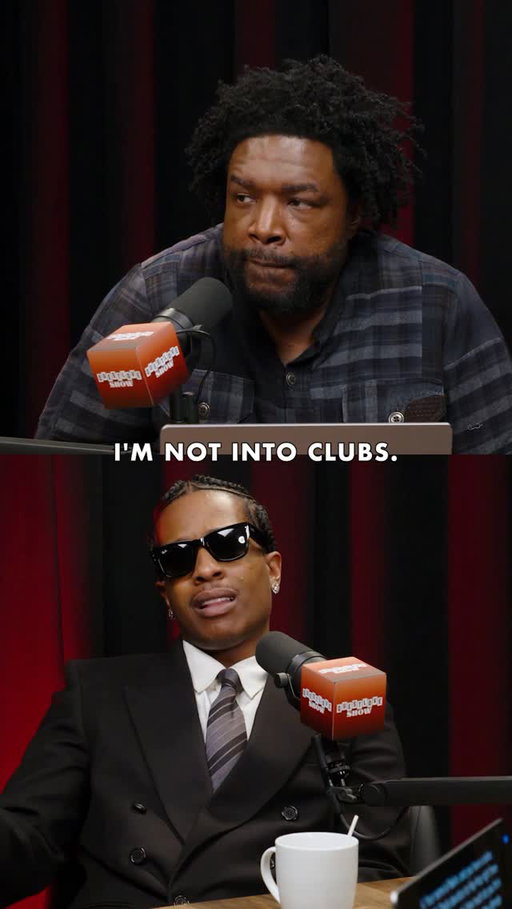 A$AP Rocky is over the club life. In a clip from his recent appearance on the Questlove Show, he explains why. Full episode in bio.