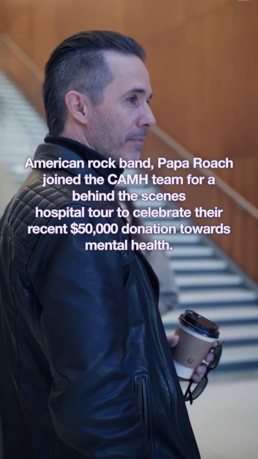 A show-stopping moment for mental health!

We were thrilled to welcome Papa Roach to CAMH for a behind-the-scenes hospital tour and cheque presentation, celebrating the band’s meaningful contribution to mental health care in Canada. Through their Canadian tour, Papa Roach donated $1 from every ticket sold to support CAMH’s life-saving work.

This impactful support reflects the band’s ongoing commitment to mental health awareness and suicide prevention. During their visit, representatives from 9-8-8: Suicide Crisis Helpline joined the conversation, highlighting the importance of Canada’s national three-digit suicide prevention number and ensuring more people across the country know where to turn in times of crisis.

By supporting CAMH and amplifying awareness of 9-8-8 throughout their Canadian tour, Papa Roach helped advance a shared belief: mental health care should be accessible, visible, and available to everyone. Together, we’re building a future where support is never out of reach.

Thank you to Papa Roach for using your platform to create lasting impact and help shine a light on mental health across Canada.

#NoOneLeftBehind
