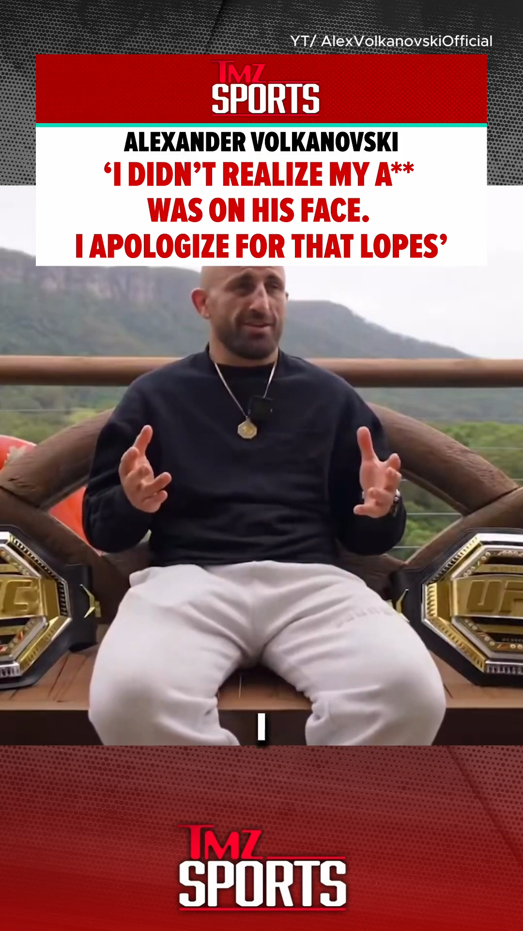 Alexander Volkanovski sitting on Diego Lopes’ face…so brutal Volk had to release an apology.🙏😭