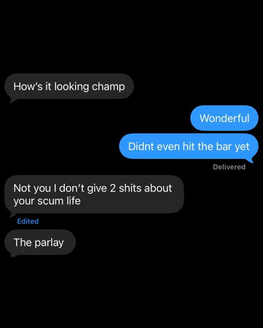 Skip the small talk champ. #tuesdaytexts