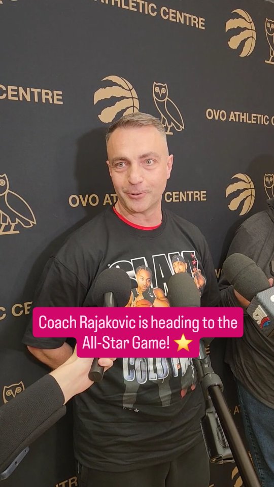 Raptors' Darko Rajakovic can't wait to coach the World Team at this year's NBA All-Star Game ⭐️
[via @joe___cash]