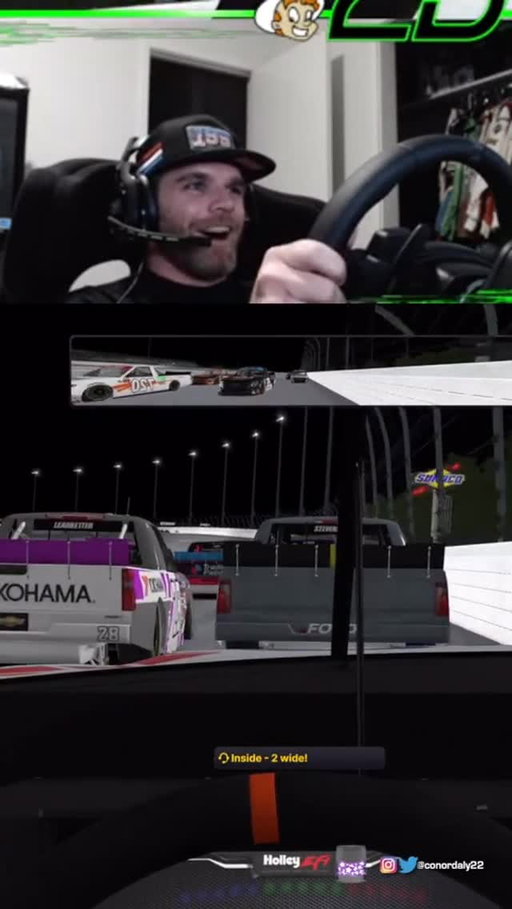 I may not be going into battle at Daytona with @travispastrana next week in real life but we got together in the virtual world to prepare @iracingofficial 😂 #nascar #truckguys #channel199 #iracing