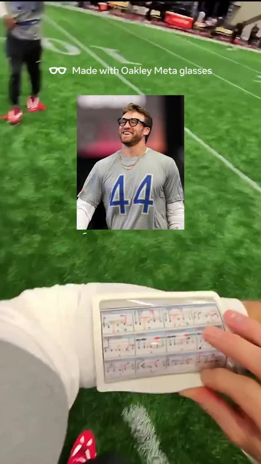 POV you’re Kyle Juszczyk at Pro Bowl Games practice 🤓 @oakleymeta