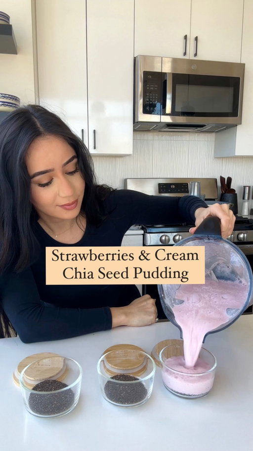 🍓Strawberries & Cream Chia Seed Pudding🍓

Ingredients:
- 2 tbsp chia seeds per serving
- 1/2 cup strawberry mixture
- Optional: 1 tsp sweetener of choice (if desired)
-Yogurt (I used Siggis coconut yogurt) 
-coconut shreds 

Strawberry Mixture:
- 2 cups milk of choice (I used regular cows milk) 
- 1 cup strawberries 

Instructions:
1. In a blender, combine milk and strawberries. Blend until smooth.
2. In each container, add 2 tbsp of chia seeds.
3. Pour the strawberry mixture over the chia seeds in each container.
4. Optionally, add 1 tsp of sweetener to each container, according to preference.
5. Stir well to combine all ingredients.
6. Refrigerate the containers overnight.
7.Top with Siggis coconut yogurt (or yogurt of choice) and coconut shreds. 

Nutrition Benefits:
- Chia seeds are packed with fiber, omega-3 fatty acids, and protein, promoting digestive health, heart health, and providing a satiating effect.
- strawberries are rich in antioxidants, vitamins, and minerals, supporting immune function, brain health, and reducing inflammation.
- High-protein milk adds protein to the pudding, aiding in muscle repair and growth, as well as providing essential nutrients like calcium and vitamin D for bone health.
