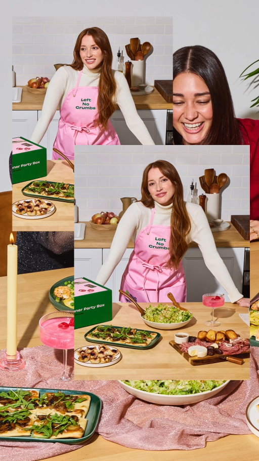 No crumbs left. We teamed up with @betches to bring you the ultimate Galentine’s Dinner Edit. We’re providing the recipes and the vibes; you bring your betches. Visit the link in our bio to plan your dinner party.