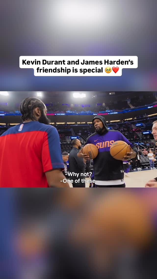Kevin Durant: “That’s my real brother, man. We really hang out ... since we were like 19, 20 years old.”

James Harden: “I don’t really call people, big dogs’, but I looked up to [Kevin Durant] ... He knew how to work, man.”

Their friendship ❤️

📺 Starting 5: Season 2 

#nba #jamesharden #kevindurant #basketball #hoops