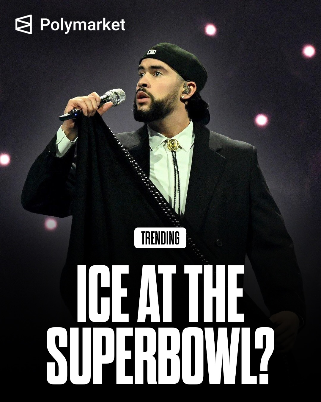 An ICE-sponsored billboard in the San Francisco Bay Area names the agency as the NFL’s “Defensive Player of the Year” ahead of the Super Bowl.

The display comes as NFL commissioner Roger Goodell says Bad Bunny’s halftime show will “unite” the country, after President Donald Trump said the performance would “sow hatred.”

Traders predict only an 8% chance Bad Bunny will say “F*ck ICE” at the Super Bowl.