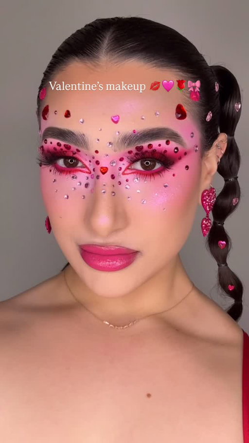 🩷🌹🎀🏹 Valentine’s 🏹🎀🌹🩷

Some fun Valentine’s Day themed makeup ✨❤️Pink and red together forever have my heart inspo @stenss @zaralarsson makeup but makeup it Valentines Day? 💎💕

PRODUCT DETAILS 👉

🩷 BASE
@nyxcosmetics The Face Glue Gripping Primer 
@jcatbeauty Skin Bloom Cream to Powder Compact 
@hauslabs Concealer
@sheglam_offiical Buttery Buff Contour & Bronzer Stick(Warm Honey), Butter Bliss Blush Stick (Guava Juice)
@kimchichicbeauty Puff Puff Pass Loose Setting Powder *USE CODE “Lexilalamakeup15” FOR 💰 OFF*
@milanicosmetics  Baked Blush (Dolce Pink) 
@kaleidosmakeup Space Age Highlighter (Gifted)

🌹BROWS
@rarebeauty Brow Harmony Brow Gel 
@benefitcosmetics Precisely, My Brow Pencil

✨ GLITTER
@jelliwinkcosmetics Loose Pigment (Ziya)

🎀
@jelliwinkcosmetics Paint Color Prime - Blush
@trixiecosmetics Lagana estranga Eyeshadow Palette 
@glisten_cosmetics Bliss Eyeshadow Palette
@colourpopcosmetics Fade Into Hue, Matte About Hue Palette
@blendbunnycosmetics X Ellis Atlantis Palette 
@kimchichicbeauty Holy Sharts Palette *USE CODE “Lexilalamakeup” FOR 💰 OFF*
@velourbeautyofficial Lashes (Dream Girl)

✨ LIPS
@morphebrushes Signature Lip Pencil (Dearest)
@madebymitchell Colour Base Bright
@kikomilano Hydra Lip Oil (04)

#valentinesday #valentinesmakeup #creativemakeup #funmakeup