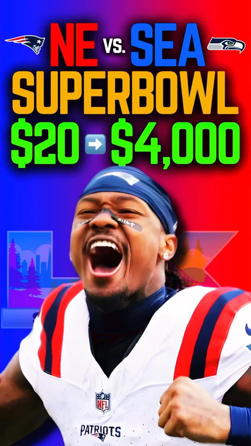SUPERBOWL LONGSHOT LAY 🏆🚀 #superbowl #jsn #patriots #seahawks #drakemaye