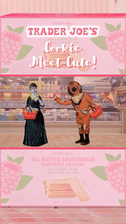 Have you ever felt like the perfect partner is out there somewhere... if only you could just meet them? That’s exactly how Butter felt. Meanwhile, on the other side of town, Raspberry was feeling the same way… 
•
Lucky for the both of them (and for you, if you like exceptionally well-crafted cookies), a chance meeting at #TraderJoes changed everything. They were instantly smitten and remain bound together forever… in the form of rich, crumbly TJ’s All Butter Shortbread Sandwich Cookies With A Raspberry Filling!
•
Isn’t love sweet? 🥹💕 Tap the link in our bio for more!