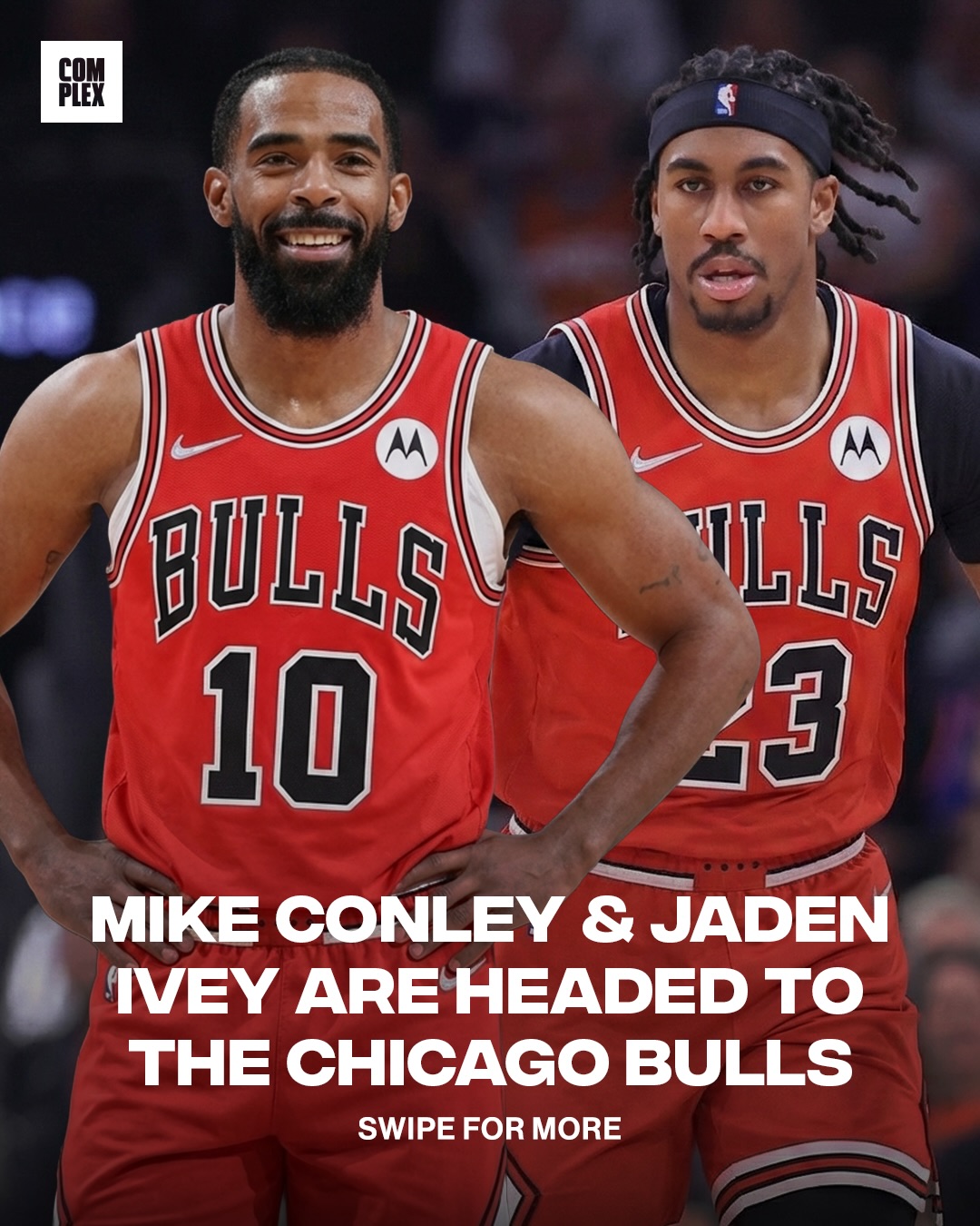 Mike Conley and Jaden Ivey headed to the Windy City 💨

(via @shams)