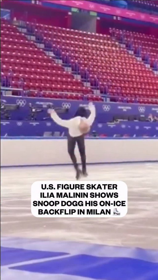 U.S. figure skater Ilia Malinin out here showing Snoop Dogg his backflips mid-routine on the ice. 

Malinin is the heavy favorite to win gold Men’s Figure Skating in Milan at -1400. 🥇