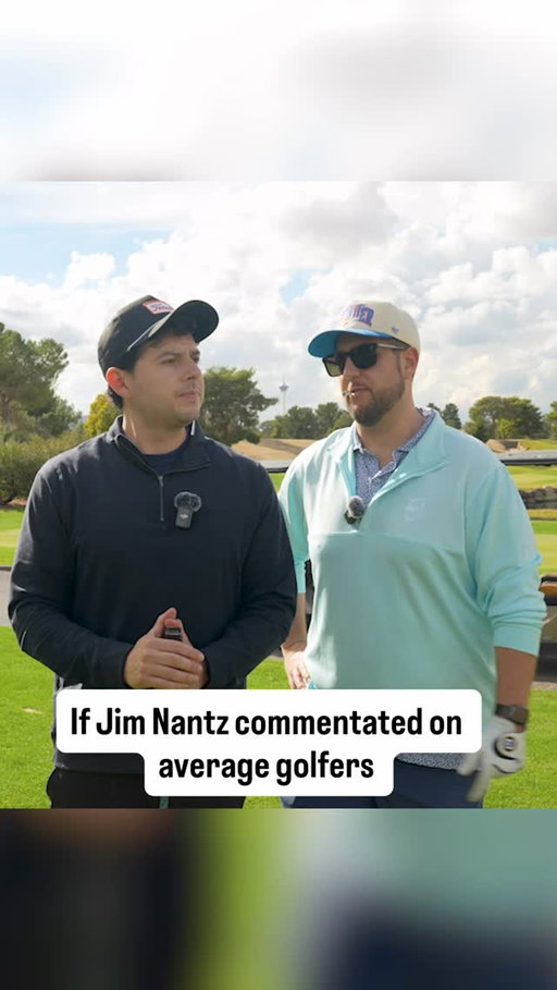 Jim Nantz calling our match #golf