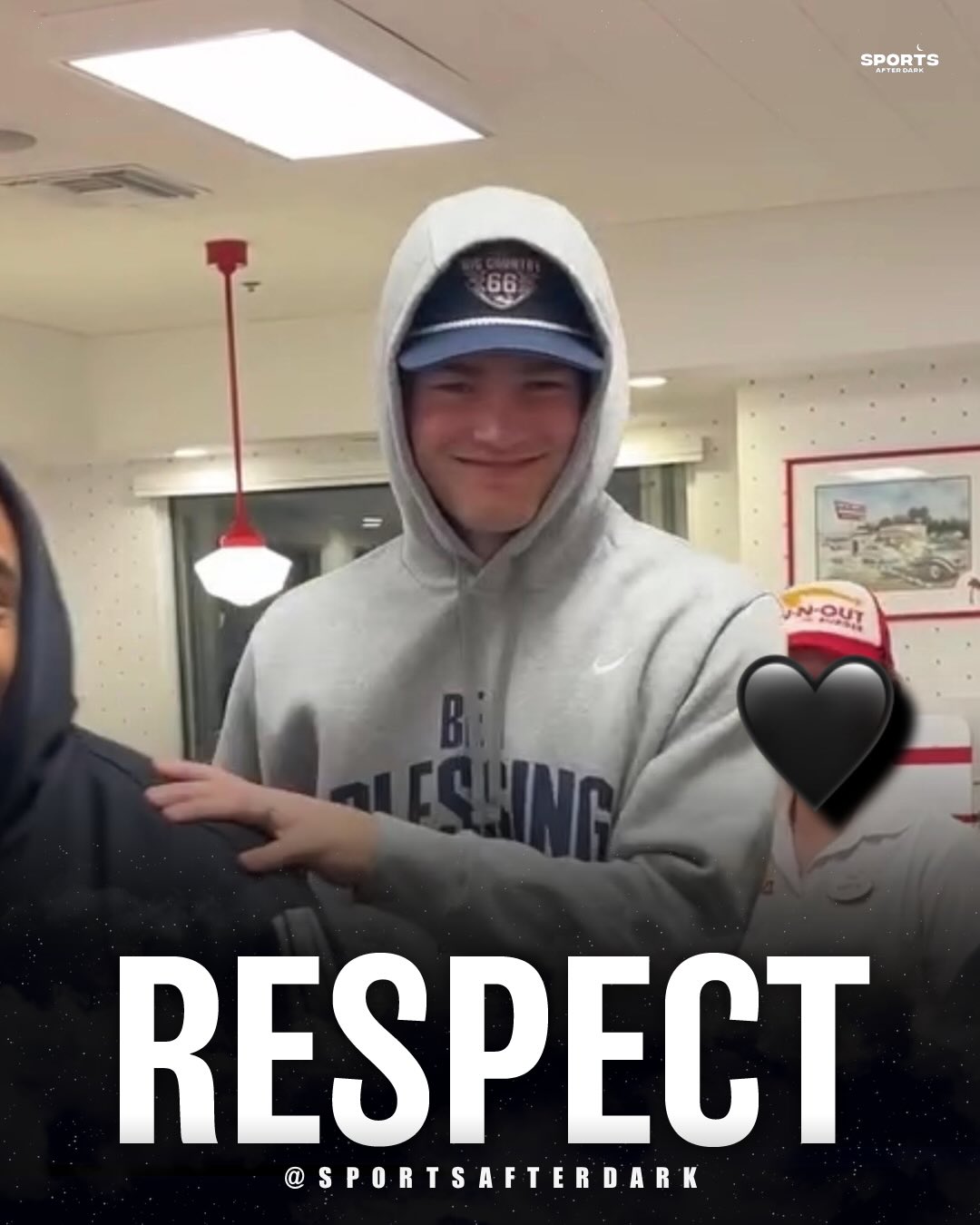 Patriots QB Drake Maye & members of the New England Patriots were caught at In-N-Out last night in the
Bay Area. 😹💯

Honestly, that’s only right, they are in the Bay right now.
🌉 

¯\(ツ)/¯

Super Bowl LX | Sunday, February 8th
Levi’s Stadium📍 

📸 unknown