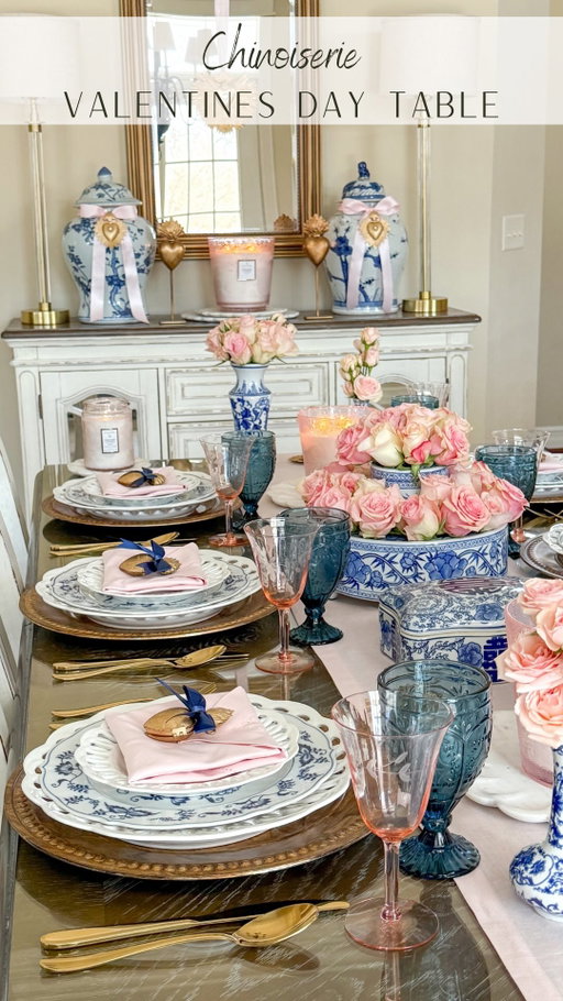 Pretty in pink, dreamy in blue, the table is set and waiting for you! 💙💌💗😘

So excited to share Valentine’s Day table inspiration today with some talented friends! Be sure to stop by their pages to see their gorgeous tablescapes!

❤️Bryan @our.cozy.little.home
💌Jennifer @birchlanebyjennifer 
❤️Jennifer @thejoyfuldecorator 
💌Laura @thespilledsugar 
❤️Lizzie @cozy_in_georgia 
💌Rosie @literallyrose__ 
❤️Sarah @sarahvanessaliving 
💌Stephanie @returninggrace

As always,
✔️Comment LINK to shop my tablescape, and 
✔️Follow along for more entertaining ideas!

.
.
.
.
.
.
.
#valentinestablescape #romanticdecor #valentinesdecor #pinkdecor #blueandwhiteforever