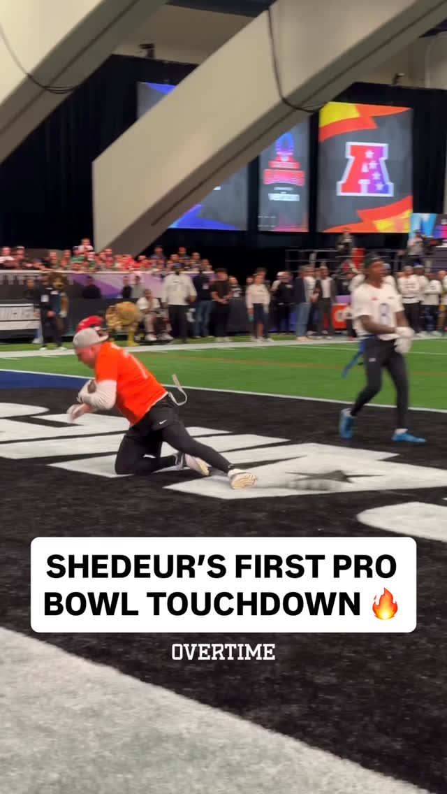 First of many 🤞🤞🤞 @shedeursanders @clevelandbrowns 

Pro Bowl Games - Stream on @nflplus and ESPN app