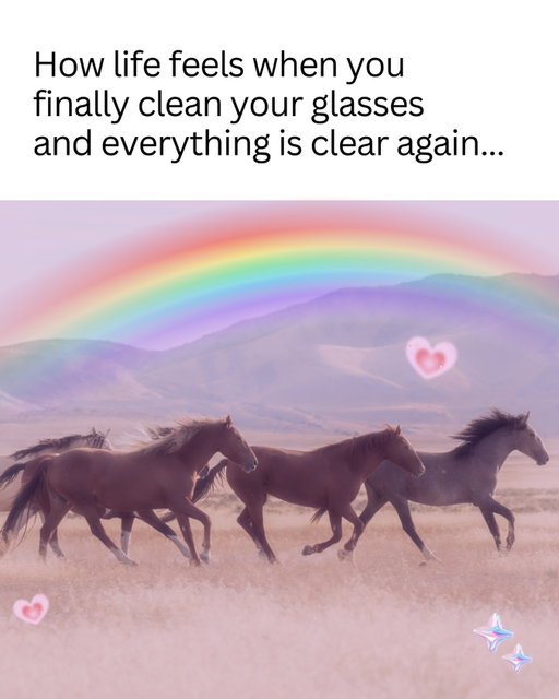 There’s really nothing like that clean glasses feeling…✨💕