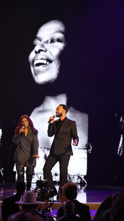 Generations collide in a moment that stops time at the #GRAMMYS. @JohnLegend and @ChakaKhan deliver a soul-stirring reminder that love, justice, and humanity still matter.