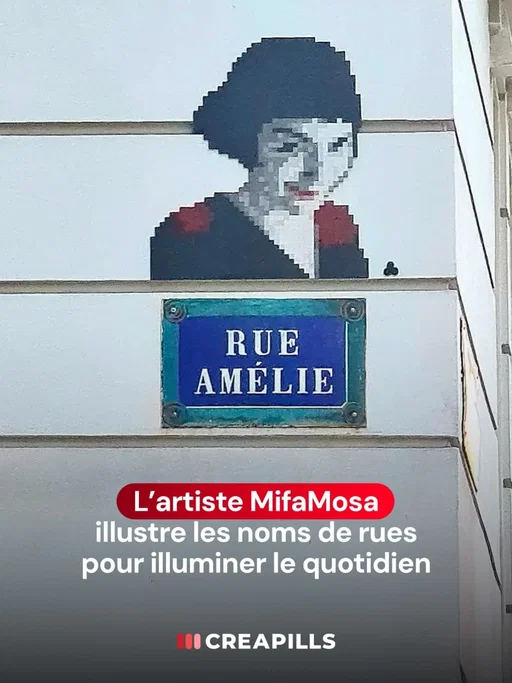 Paris, Limoges, Sète, Marseille… L’artiste français @mifamosa s’est donné une mission géniale : illustrer littéralement le nom des rues avec des mosaïques pour pimenter notre quotidien. Vous ne regarderez plus jamais les plaques de rues de la même manière.
