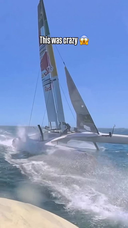 @redbullitasailgp pushing the limits 😅

#SailGP