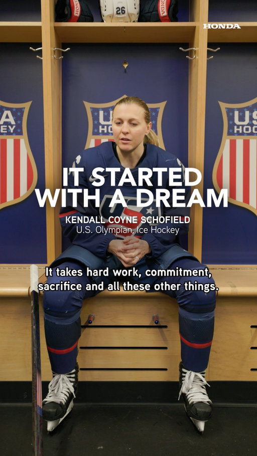 @kendallcoyne26 shows us that when you love the dream, every moment is worth the work. 🏒