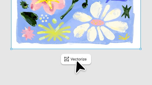 Imagine turning any image into a vector (now you actually can)

→ Convert raster images into editable vectors
→ Simplify and control color output

Rolling out today in Figma Design and Draw