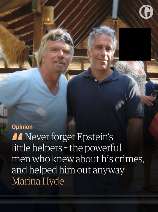 “I’m sorry, but this is not just a political scandal. Time to refocus on the horrific mistreatment of women and girls, and the role of these ghouls.” writes the Guardian columnist, Marina Hyde about the latest names released in the Epstein files.

For Hyde, the latest political implosion of Peter Mandelson is not the most important story related to the Epstein files. “I think we’re all massively more obsessed with the fact that there really was a network of incredibly famous and powerful men trying to help a known ex-con minimise and wave away his underage sex crimes. Amirite, ladies?”

The US justice department has released millions of files related to the late child sex offender Jeffrey Epstein, the largest disclosure by the government since a law passed last year said the documents should be published.

The disgraced financier was convicted of child sex offences in 2008 and the files indicate that many high-profile figures continued friendships with him after this point.

“Sure, I’m crying my eyes out about some Gordon Brown adviser having his asset-sale memo in 2009 … but at the same time I’m a whole lot more concerned about the actual Sex Bilderberg. Which, even now, our eyes seem to keep being conveniently dragged away from. Can we refocus?”  

Swipe to read how some of the world’s most powerful and influential men stayed close to Jeffrey Epstein even after his conviction for child sex offences and why Marina Hyde says this is the biggest question we should be asking.