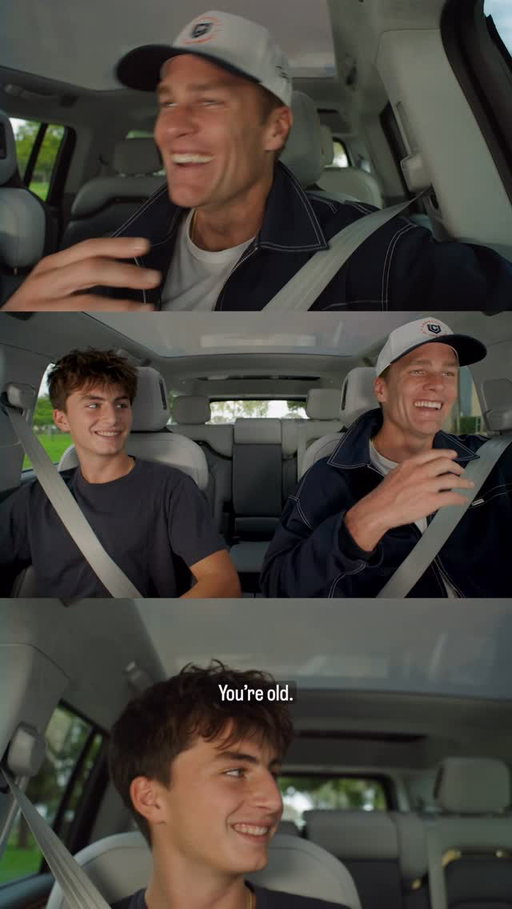 Ride along on @meta’s newest Carversation featuring the star Benny Brady and his cohost @tombrady