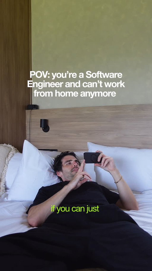 You’re a Software Engineer and can’t work from home anymore

True story, I was once working from home and went to Thailand randomly. 

But I didn’t tell the company In was working for (it was a train wreck of a company anyway). But they laid me off whilst I was there. 

To my surprise they said I could finish early, and not work my notice period and I had to send the laptop the next day 😅

Ib - @ellisflurry (follow them!) software engineer edition. I watched their reel and it reminded me exactly of this old engineer I used to work with so felt compelled to make a SWE version 

[coding, programming, working from home]