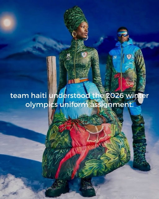 Looks like Team Haiti is already taking home the prize for the best uniforms for the upcoming winter olympics. Dressed in breathtaking uniforms by @stellajean_sj_ , crafted in Italy and hand painted with inspiration from the powerful art of Edouard Duval Carrié, the team is set to light up the Milan Winter Olympics 2026 before the games even begin🇭🇹🇭🇹