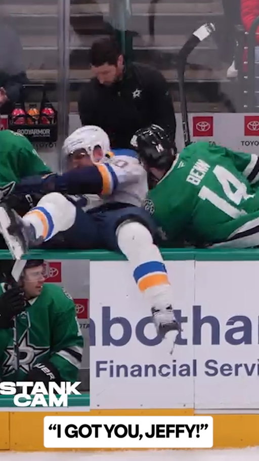 Fun fact: Longtime friends @jamiebenn14 and Brayden Schenn have an ongoing bit where they call each other by their father's name during games.

You can hear it in this clip from 2024 😂

📺: @stlouisblues vs. @dallasstars TONIGHT at 9:30p ET on @nhlontnt and @sportsonmax

(🎥: Dallas Stars)