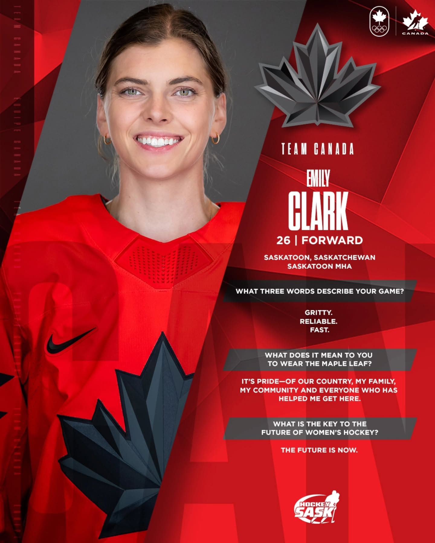 Get to know the forwards with 🇨🇦's Women's Olympic Team at #MilanoCortina2026!

Faites connaissance avec les avants de l’équipe olympique féminine du 🇨🇦 pour les Jeux de Milan-Cortina 2026!
