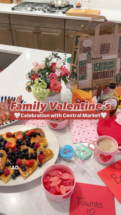#ad This year, Valentine’s Day falls on a Saturday—which means extra time for slow mornings and sweet family moments 💗

We’re spending it together in the kitchen with @central_market, making heart-shaped pancakes, sharing sweet treats, and soaking up all the giggles.

I was so impressed by their Valentine’s selection—from pink bowls and heart-print coffee mugs to flowers for the table, heartfelt cards, and festive treats for our little guy. Truly a one-stop shop for everything we needed to make the morning feel special.

They’ll also have fun themed meal kits and chocolate-covered strawberries available the week of Valentine’s—perfect for an easy, love-filled weekend.
Can’t wait to see your spread! 💕

#CentralMarket #ReallyIntoFood #austintx #austinfamily