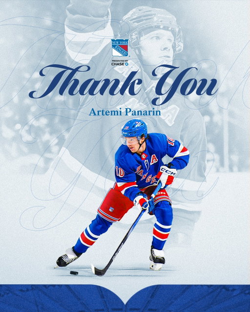 For all the highlight-reel plays, countless smiles and unforgettable moments - thank you, Bread, for seven outstanding seasons as a New York Ranger.