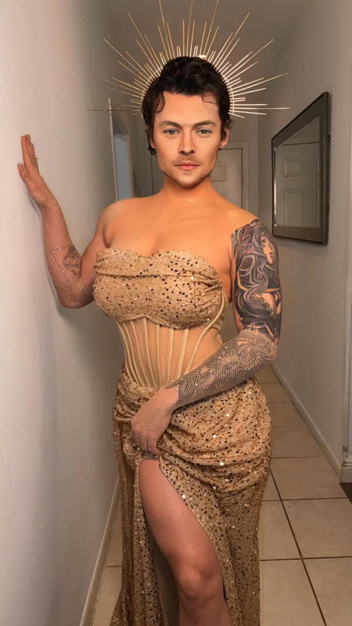 Harry and his Styles 😘
LMAOAOAOA I FELT SO ETHEREAL IN THIS DRESS IDKK IT GAVE 
products used:
@hudabeauty easy blur foundation, easy bake setting powder 
@colourpopcosmetics stone cold fox palette, creme gel liner white and black 
@kosas brow pencil 
@rarebeauty liquid blush 
#harrystyles #onedirection #1d #makeup #colourpop