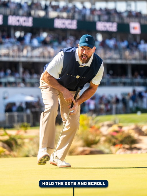 🗣️ YOU GOTTA FIGHT FOR YOUR RIGHT TO PARTYYYY

Travis Kelce brought the party to No. 16 at the WM Phoenix Open Pro-Am.

(📸 @gelman29 @agsportsnetwork)
