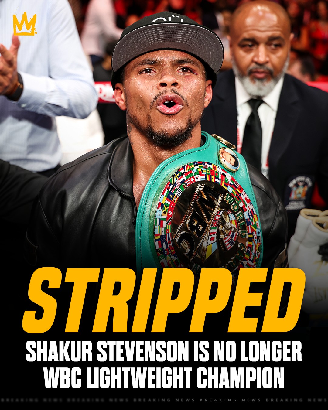 Shakur Stevenson stripped of WBC lightweight title just days after his win over Teofimo Lopez at 140 pounds. Stevenson says he refused to pay the WBC a $100K sanctioning fee for his WBO fight. 

Stevenson remains the WBO super lightweight champion.