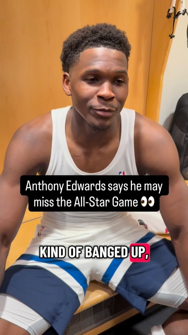 Anthony Edwards says he's banged up and could miss the All-Star game 👀

Meanwhile Joe Ingles is mad Ant isn't a starter in the game 😂