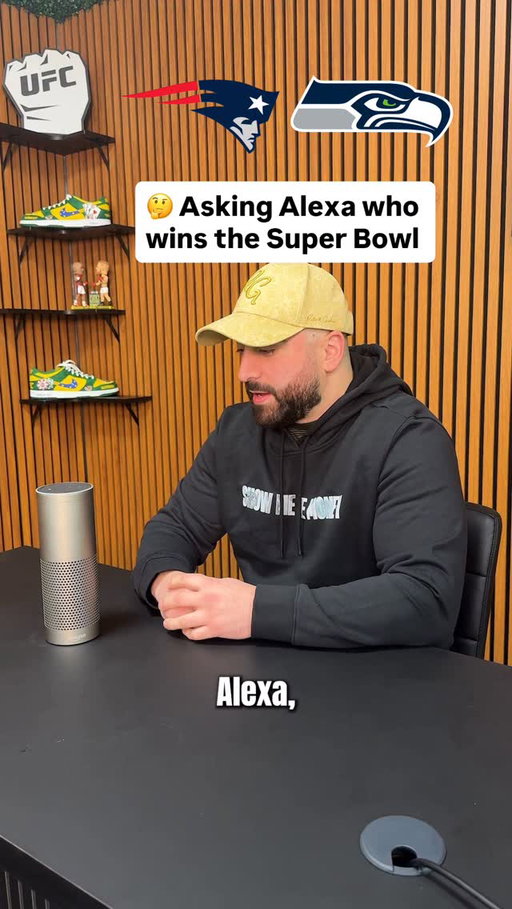 🤯 I asked Alexa who will win SuperBowl LX this year…
FOLLOW @mattybetss for MORE! 
.
.
.
#seahawks #patriots #drakemaye #samdarnold #stefondiggs
