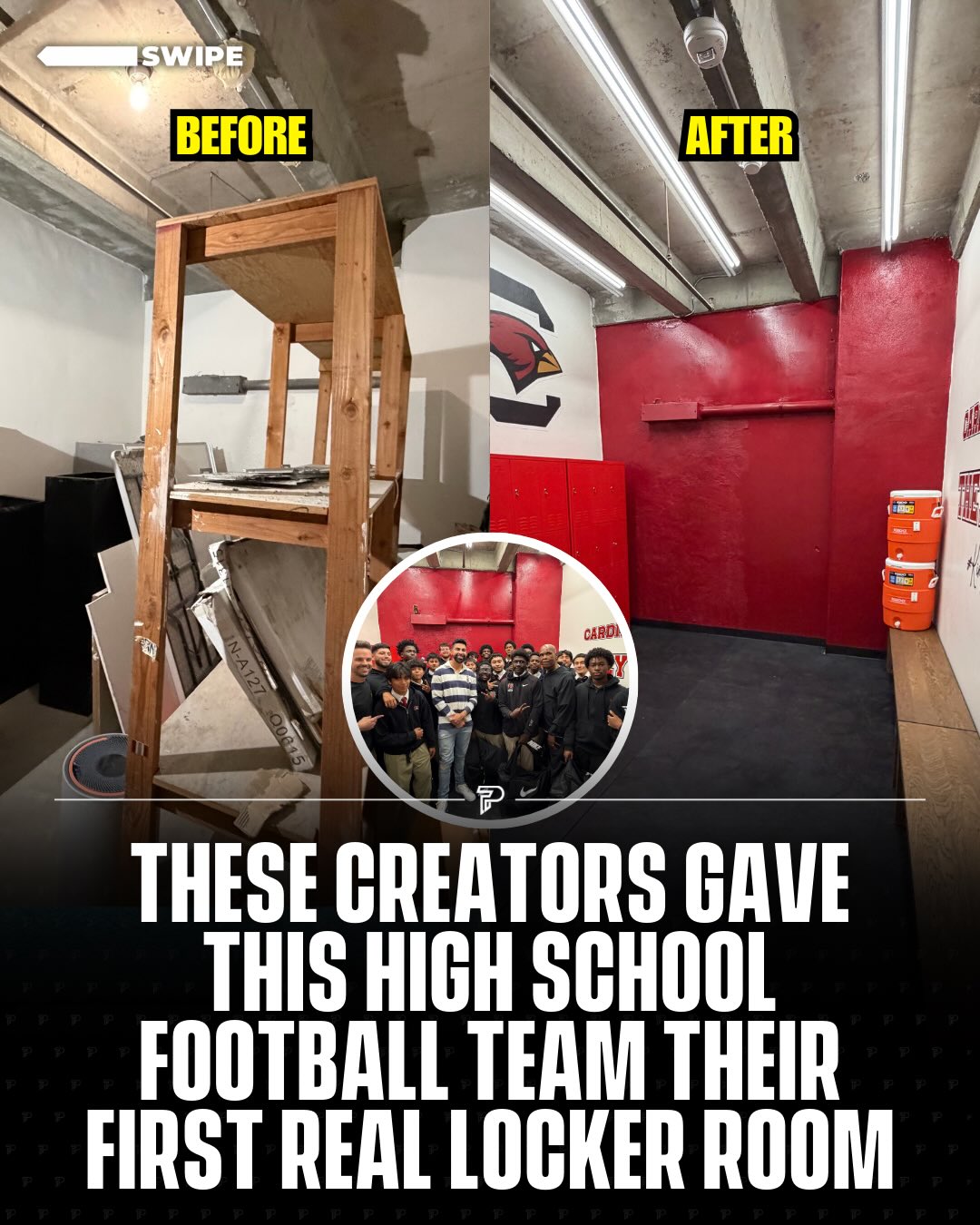 What started as an empty room has become a real home base for the team at New Designs Charter School – University Park.

During Super Bowl week, @dhar.mann and @dadsocial teamed up with the @NFL to surprise the football program with a full locker room makeover, new gear, and a visit from local legend @bigboy. It was a huge moment for the players and coaches, and it showed how much a community can rally around kids who are putting in the work every day.

Now we want to keep that momentum going. This fundraiser is to support the team with season costs, equipment needs, training resources, travel, and the everyday essentials that add up fast for a high school program. Every donation helps give these athletes the tools and support they deserve, on and off the field.

Thank you for helping us invest in this team and their future.

#Pubity #Viral #Sports