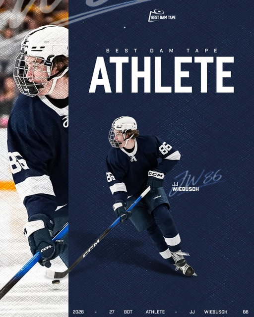 🏒💪 Proud to welcome our newest Best Dam Athlete - JJ Wiebusch ( @jj_wiebusch ). Penn State Men’s Hockey forward. He’s the real deal.

B1G All-Tournament Team & Allentown Regional All-Tournament Team as a freshman, 33 points in 40 games with 14 goals and 19 assists, third on Penn State in scoring, third in Big Ten freshman scoring and seventh nationally.

His 14 goals were second-most among B1G rookies and tied for 4th nationally, 8 multi-point games, five power-play goals ranked top ten among freshmen.

Those 33 points are the 5th-most by a Penn State rookie all time.

That is Best Dam DNA.

Welcome to the Best Dam Family, JJ 🏒💪

#bestdamtape #pennstate #hockey #bestdamathlete #explore