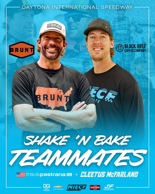 NEWS: Ready to Shake ‘n Bake 🤘

Pending his NASCAR Approval through the Rockingham test, @cleetusmcfarland will join @travispastrana at @daytona to make his NCTS debut in the No. 4 @blackriflecoffee Chevy Silverado. 

#PressTheAttack | #TeamChevy