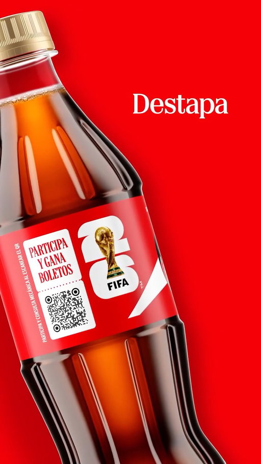 Destapa, escanea y registra tus códigos para participar cada semana. Vive la Compa Mundial de la FIFA 26™ con Coca-Cola.

Entra al link de la bio y conoce cómo participar.
#FIFAWorldCup