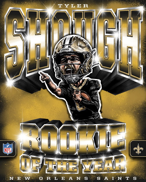 Congrats to @tylershough !

Fans voted Saints QB1 as Rookie of the Year 👏