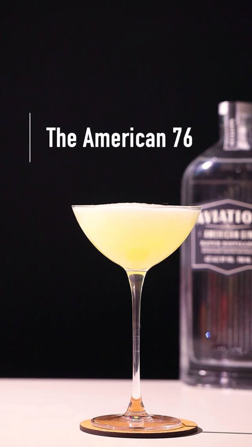 ‘The American 76 with Aviation Gin’
-
The French 75 is a true showstopper, a classic we all know and love. We’ve chosen Aviation American Gin, an American liquid that’s perfectly suited to this style of serve. It’s no surprise it shines in this drink: bold juniper keeps the balance alive, while the effervescence plays beautifully on top of the base spirit.
-
I’ve had many drinks in this style before, but this is The American 76, the best iteration and one to enjoy time and time again. Responsibly, of course. 

THE AMERICAN 76:

- 1oz Aviation American Gin @aviationgin 
- 0.5oz Lemon Juice
- 0.5oz Simple Syrup
- Shake with ice
- Top with 3oz Champagne/Prosecco

#Aviation #American76 #French75
