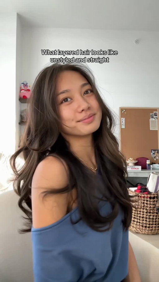 Proof that a layered haircut is not always choppy🙂‍↔️ #straighthair #layeredhaircut #layers #haircut #hairstyle