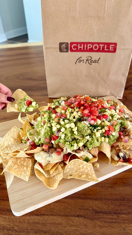 don’t fumble this game day spread🤤order nachos now thru 2/8 in the chipotle app