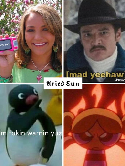 𝕱𝖎𝖗𝖊 𝕾𝖎𝖌𝖓𝖘

Something to make you laugh for a moment or two. 

Check your sun, moon & rising.

🔥All photos are from Pinterest. If you know original creator, please tag them. 

#memes #astrologymemes #firesigns
